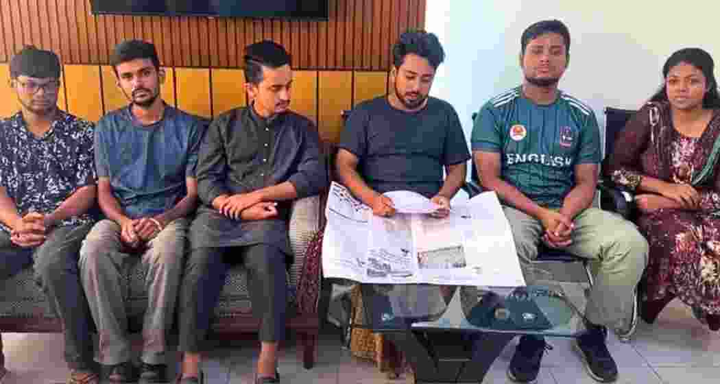 Student 'coordinators' of the protest in Bangladesh that ousted the Sheikh Haina government.