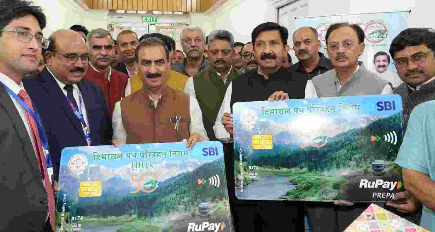 Himachal CM Sukhvinder Singh Sukhu launches the mobility card.