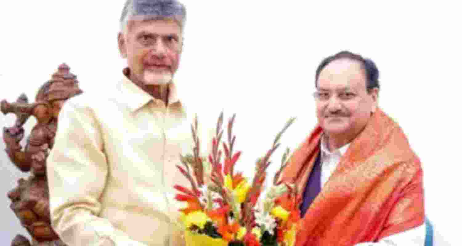 Picture of Telugu Desam Party (TDP) chief and former Andhra Pradesh chief minister N Chandrababu Naidu. 