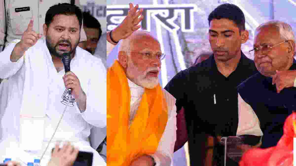 Nitish Kumar backed RSS, BJP spread in Bihar, says RJD leader Tejashwi