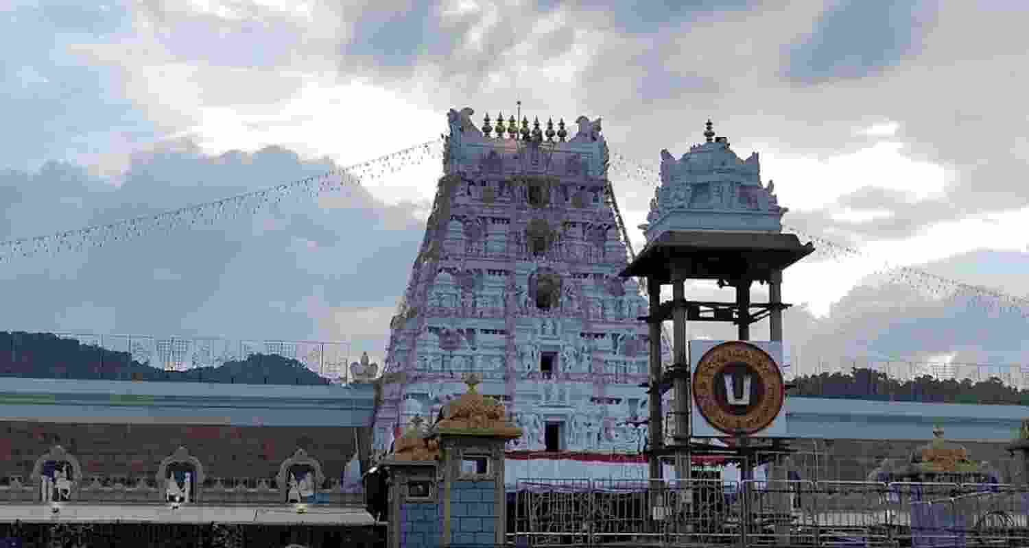 The Tirupati temple. Image via X.