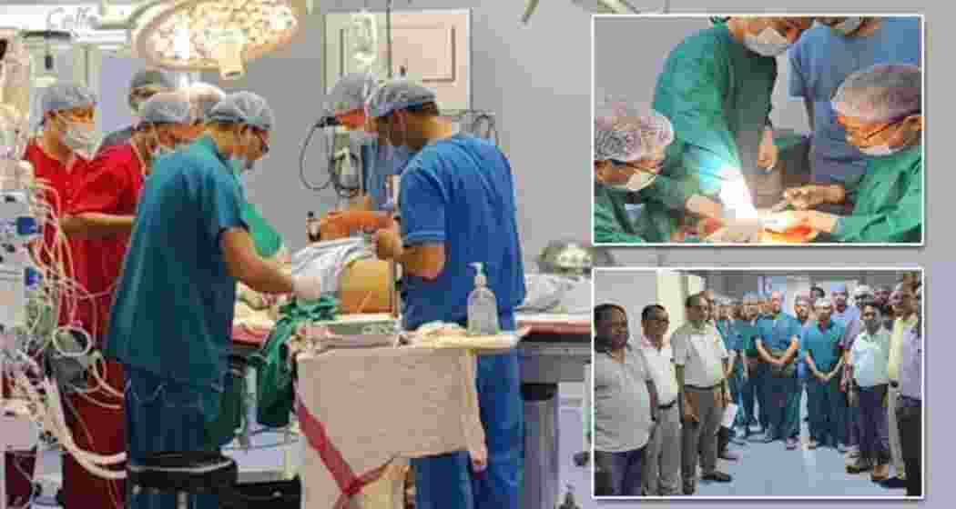 Medical Superintendent Sankar Chakraborty leads a successful six-and-a-half-hour surgery, with Munna Saha Sutradhar donating a kidney to his son, Subham Sutradhar.