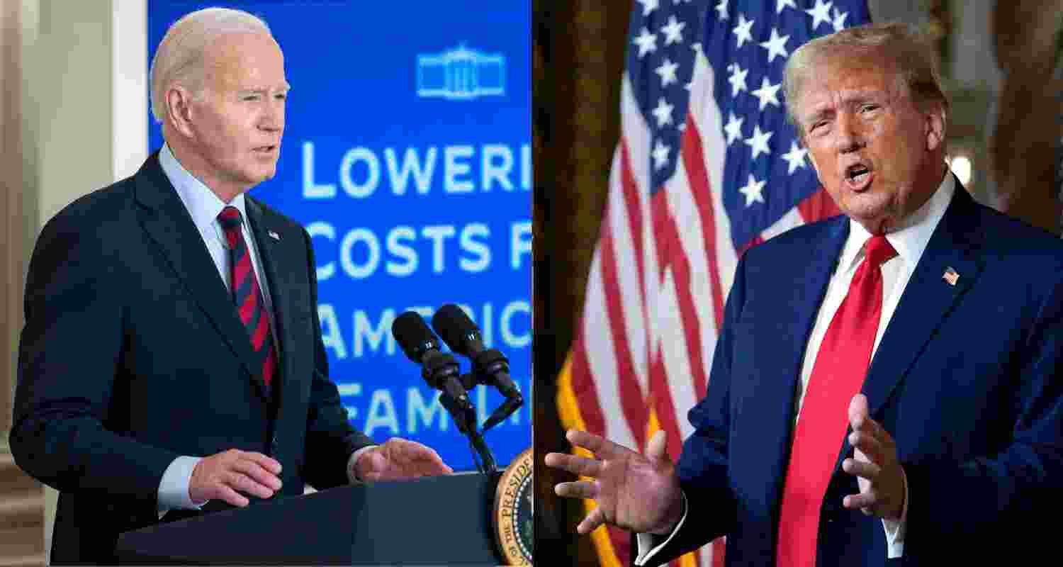 The current US President Joe Biden(left) and former President Donald Trump(right).