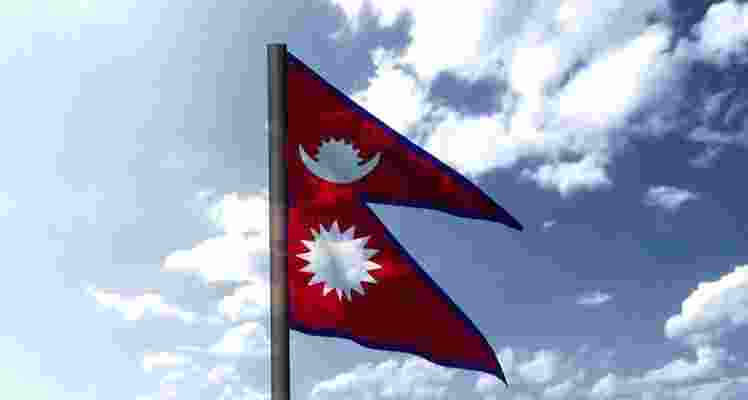 Flag of Nepal. 