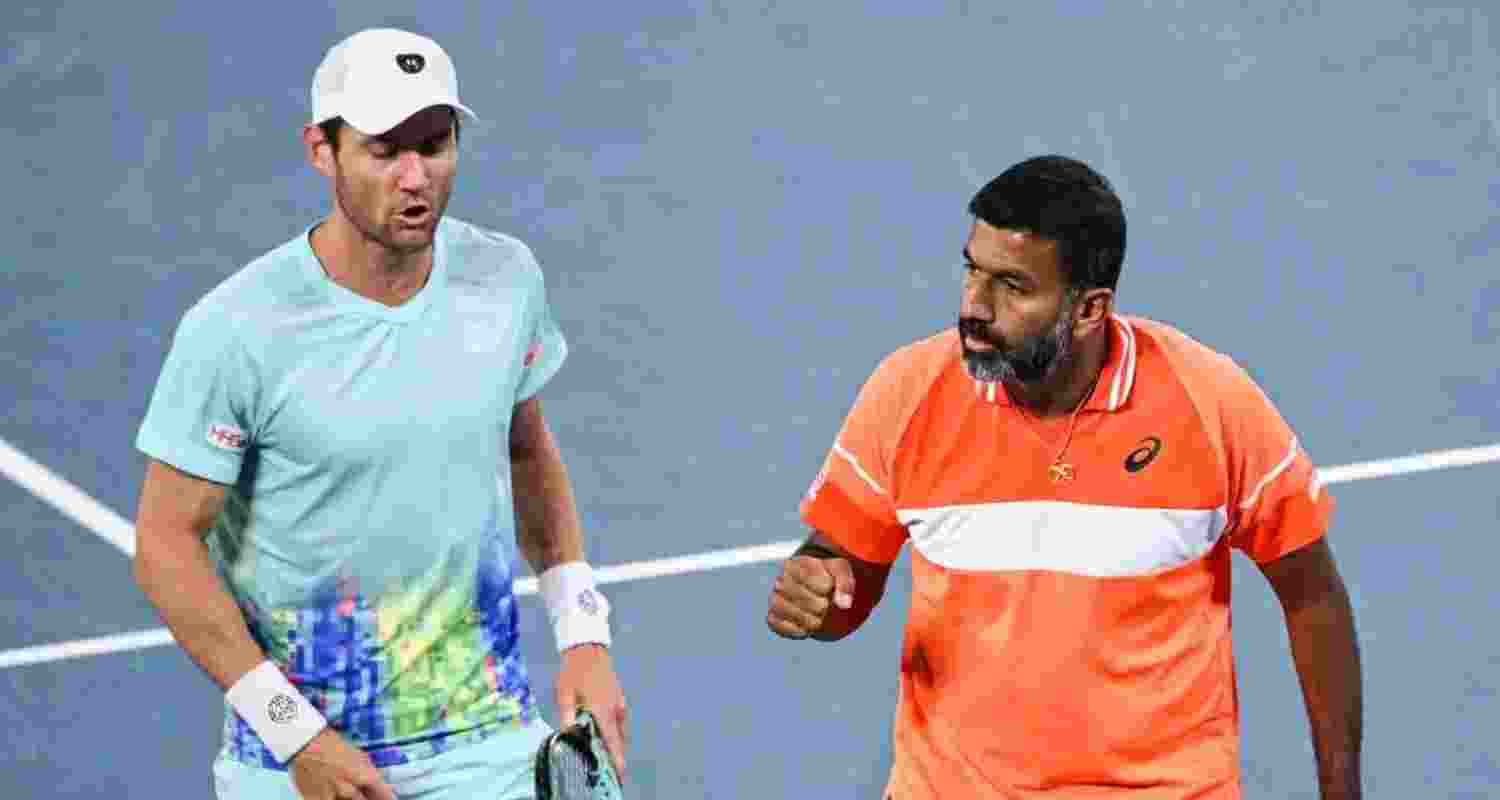 (L-R) Mathew Ebden and Rohan Bopanna. Image taken from X.