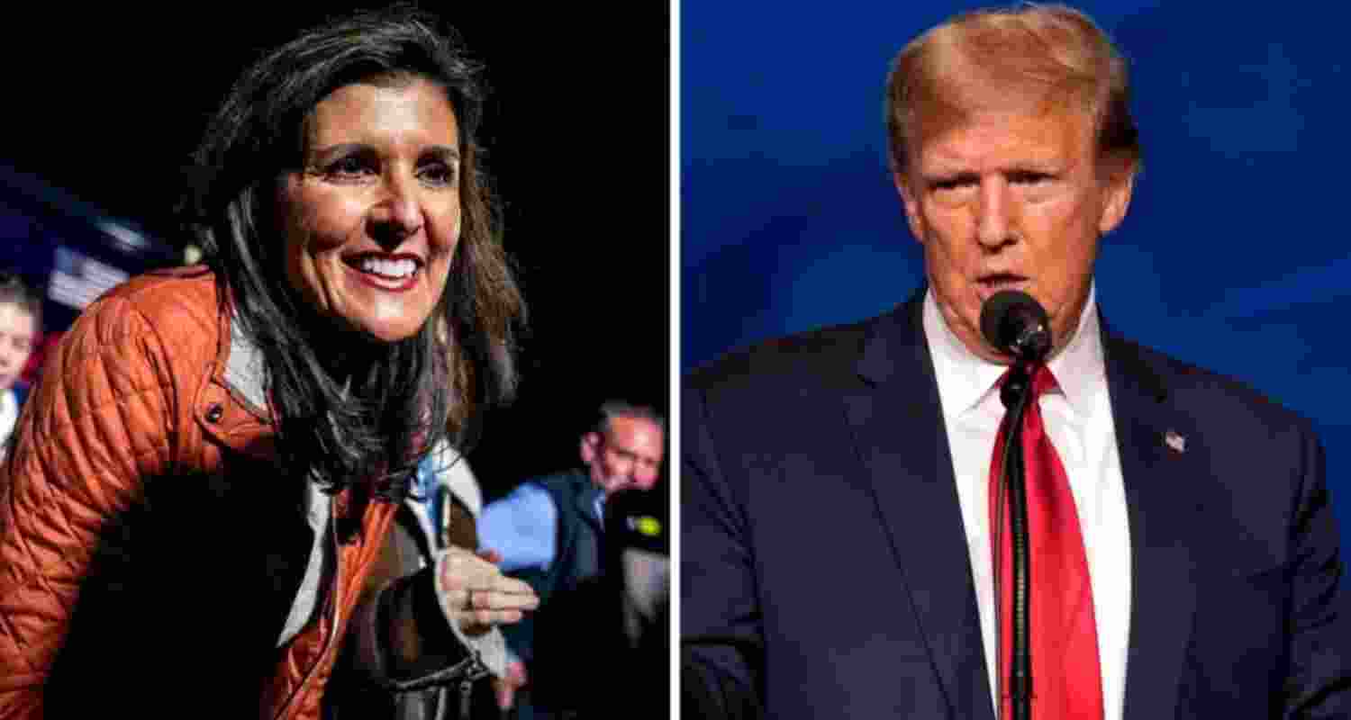 USA Presidential Race Candidate Nikki Haley and Former USA President Donald Trump. Image X.