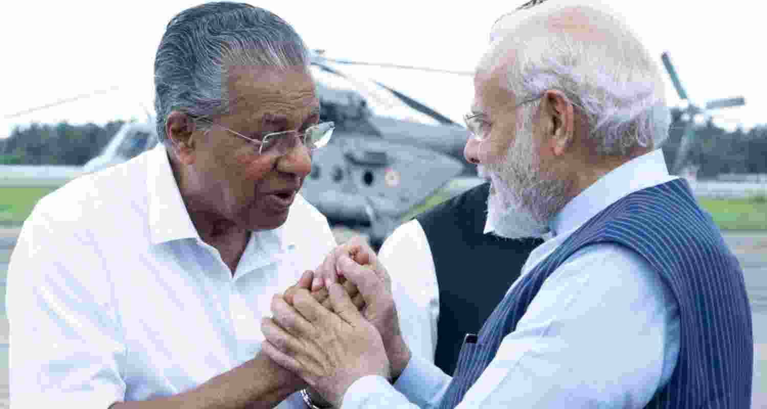 Kerala CM Pinarayi Vijayan and Prime Minister Narendra Modi. File Photo.