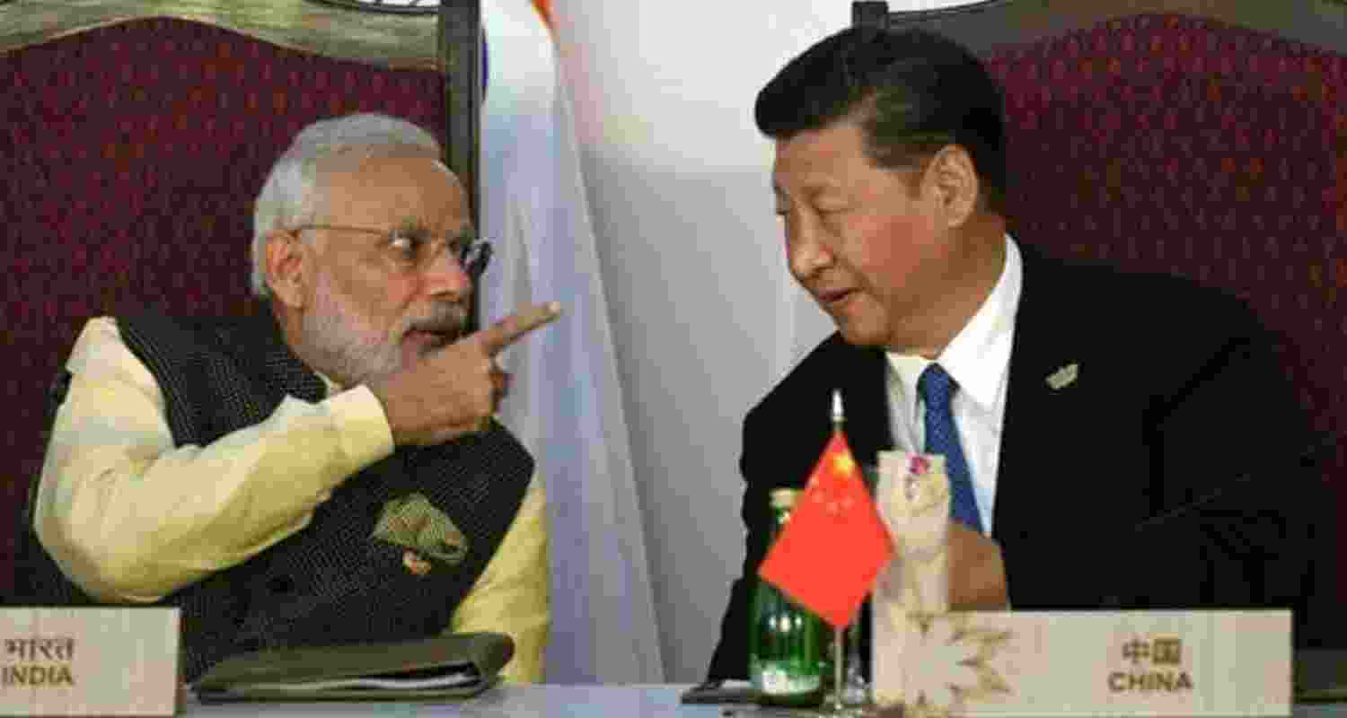 Prime Minister Narendra Modi and Chinese President Xi Jinping. Image X.