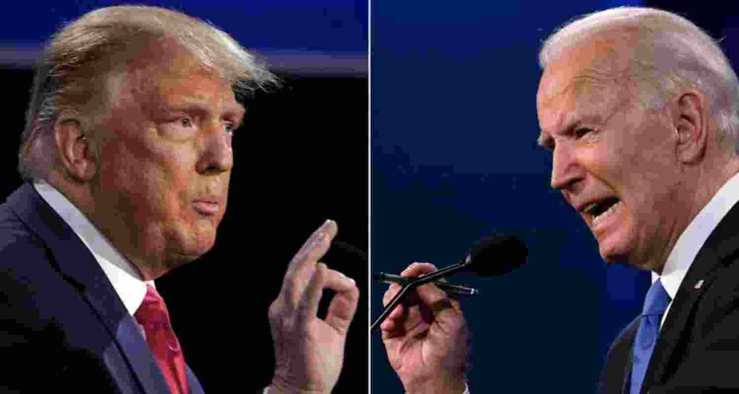 US Presidential Candidate Donald Trump and US President Joe Biden. Image for representative use only.