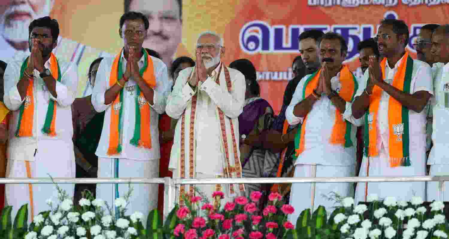 Modi in Tamil Nadu. Image X.