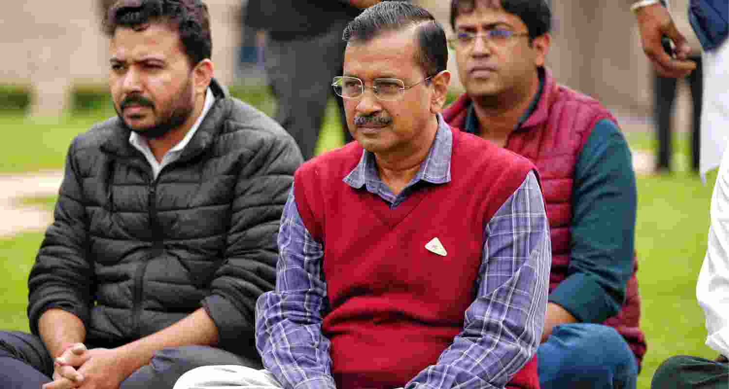 As Kejriwal looks to continue as a CM from Jail, Plea seeks his Video Conferencing rights. Image X.