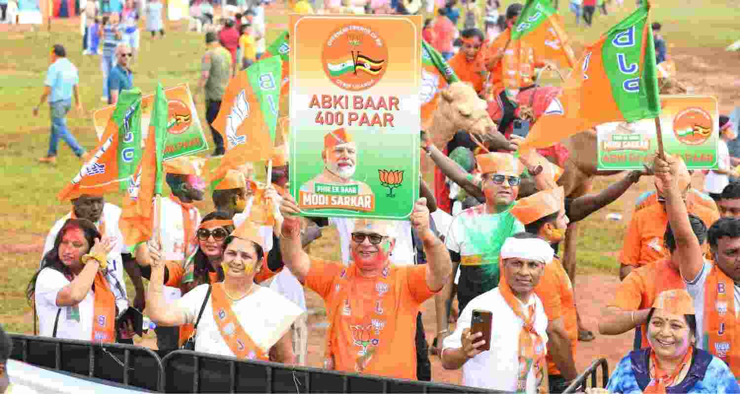 NRI4NAMO Campaign launched by the BJP to woo the diaspora while the Elections. Image X.
