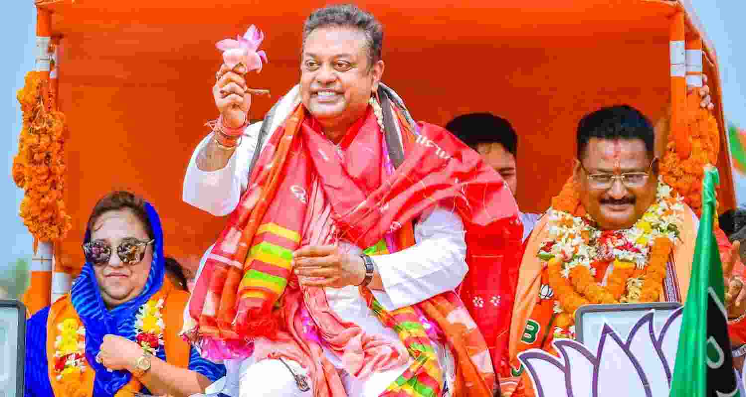 BJP Leader Sambit Patra files Nomination from Puri for LS Polls. Image X.