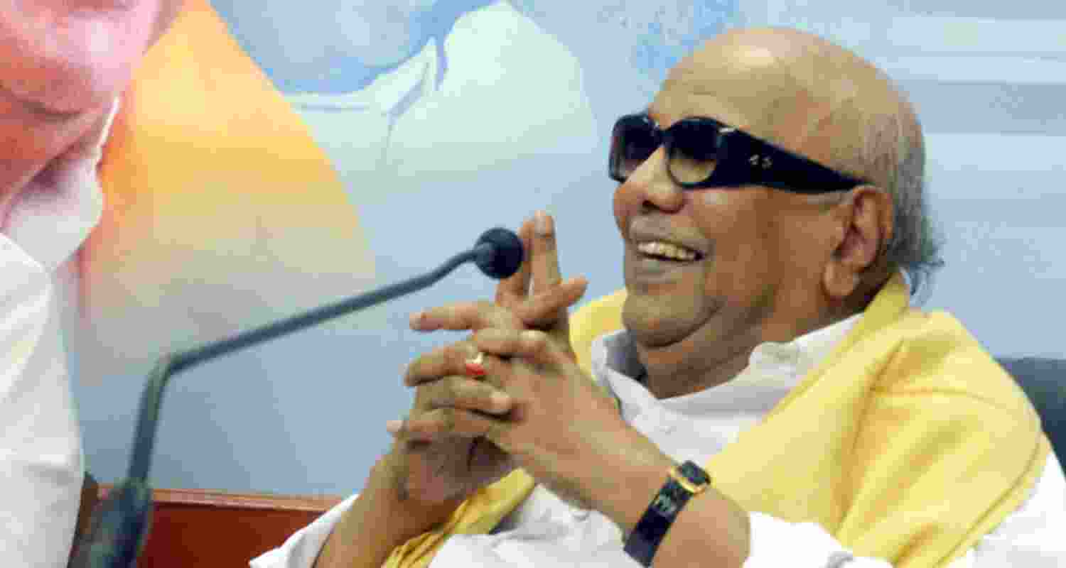 PM Modi pays tribute to DMK stalwart Karunanidhi on his 100th birth anniversary.