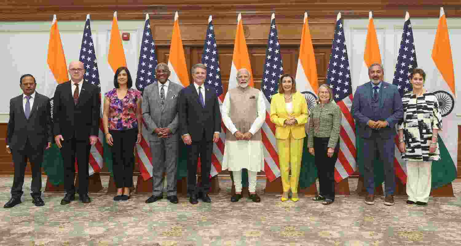 PM Modi Meets Bipartisan US Congressional Delegation.