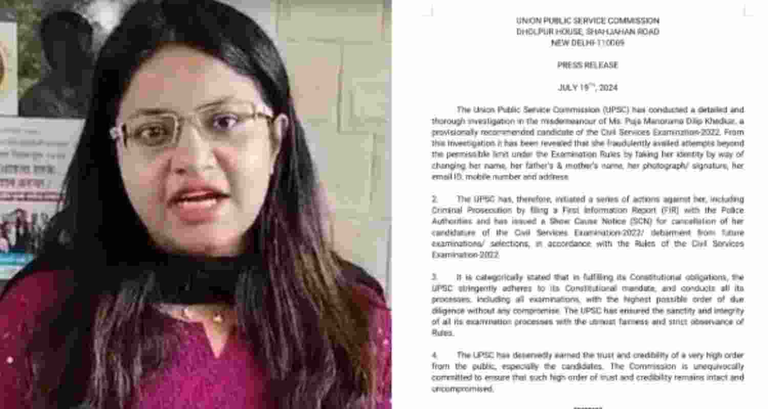 UPSC Seeks Cancellation of Puja Khedkar’s IAS Candidature.