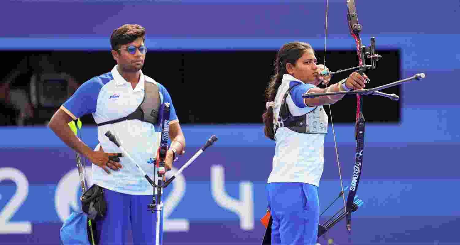 India Finishes Fourth In Olympic Mixed Archery Event.