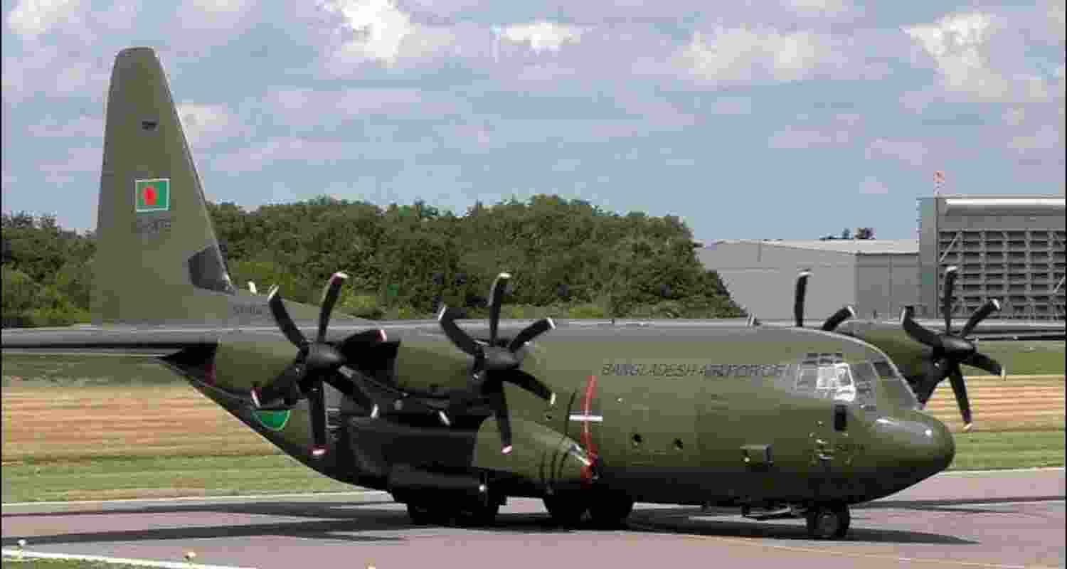 C-130J Flies from India with Military Crew No Hasina Onboard.