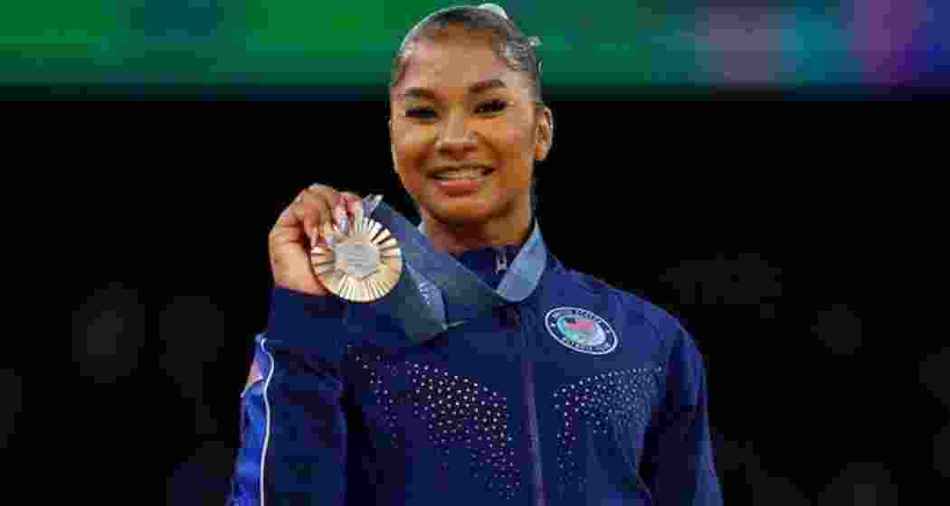 American gymnast Jordan Chiles won bronze medal in the floor exercise at the Paris Olympics.