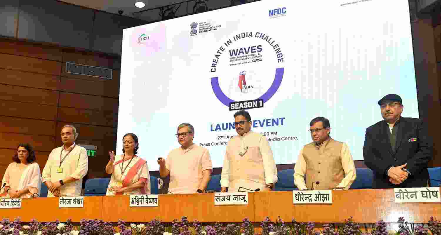 Union Minister Ashwini Vaishnaw launches 25 challenges under ‘Create in India Challenge-Season 1’ for WAVES.