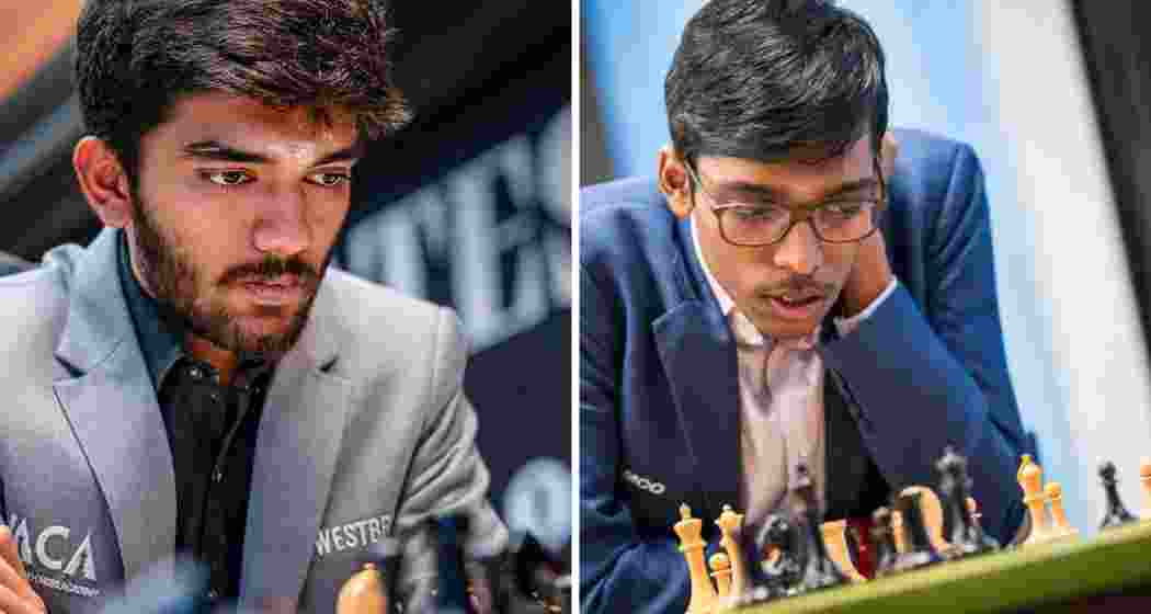 India's Grandmasters D Gukesh and R Praggnanadhaa played out their eighth draw.