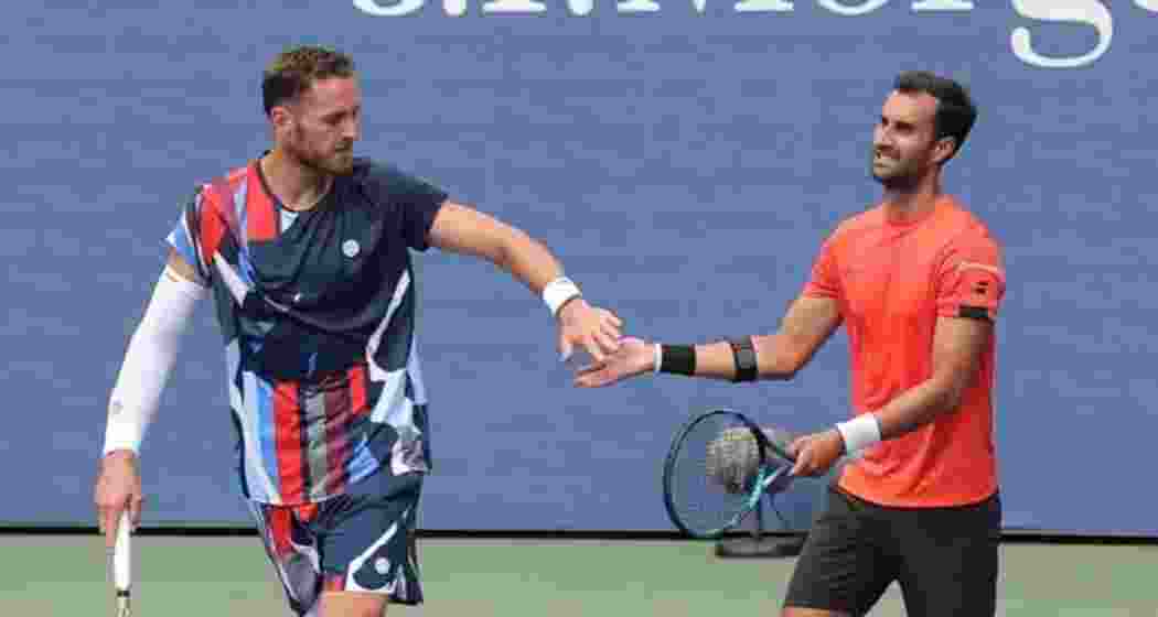 Bhambri-Olivetti in action during their win in US Open Round 1.