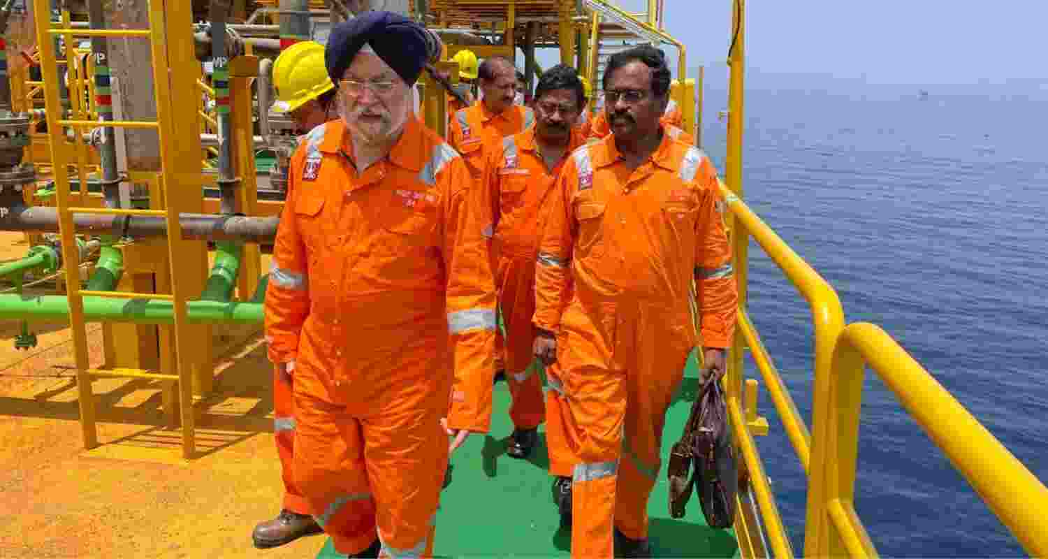 Union Minister Hardeep Puri Honours Indian Oil Corportation Ltd On Its 65th Anniversary. File Photo.