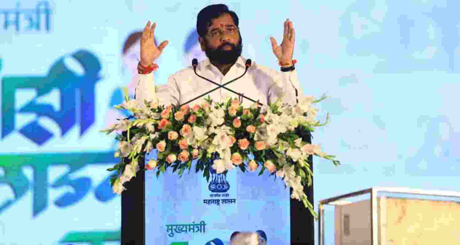 Maharashtra CM Eknath Shinde Criticises MVA For Politicising Chhatrapati Shivaji Statue Collapse.