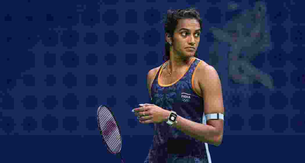 India’s PV Sindhu in the Women's Singles quarterfinal badminton in Hangzhou, China. File Photo. 