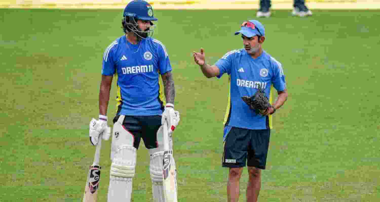 KL Rahul and Gautam Gambhir. 