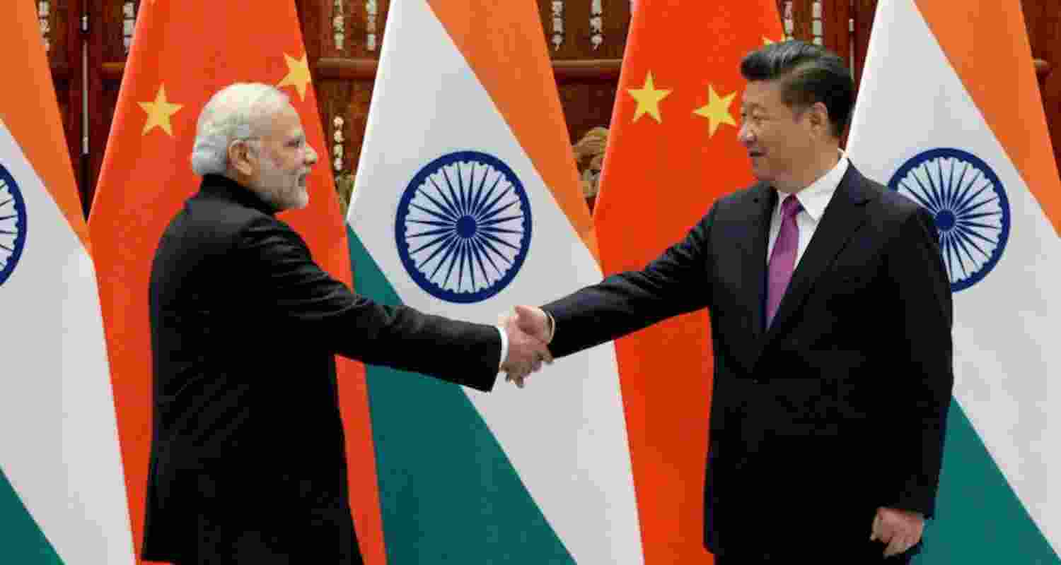Indian Prime Minister Narendra Modi and Chinese President Xi Jinping. File Photo.