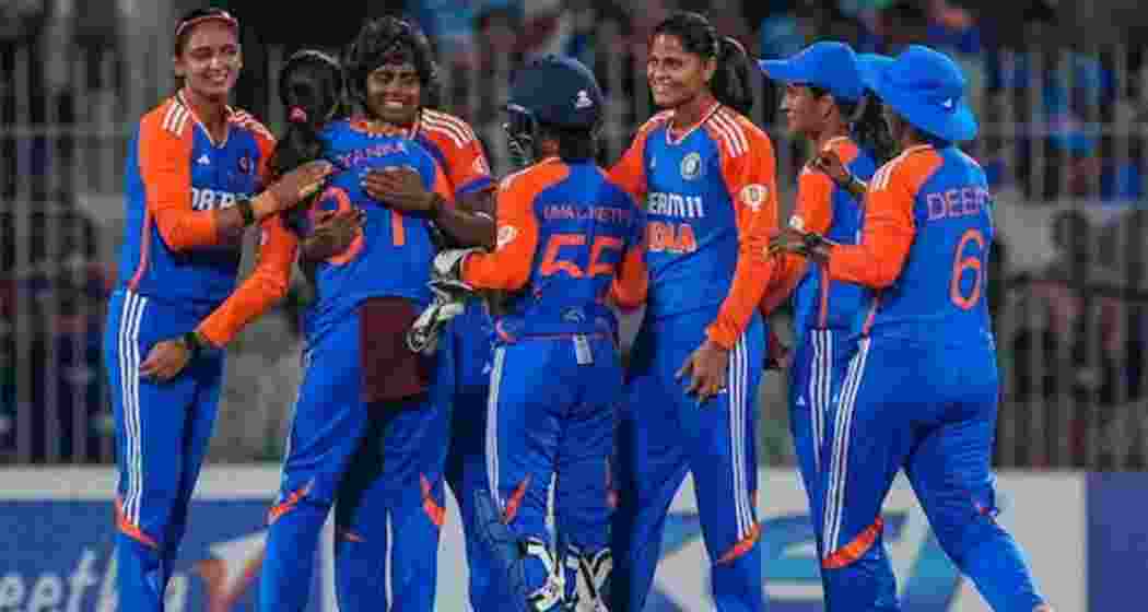 Team India beat Pakistan by three runs in the Women's T20 World Cup in Dubai. Image taken from X. 