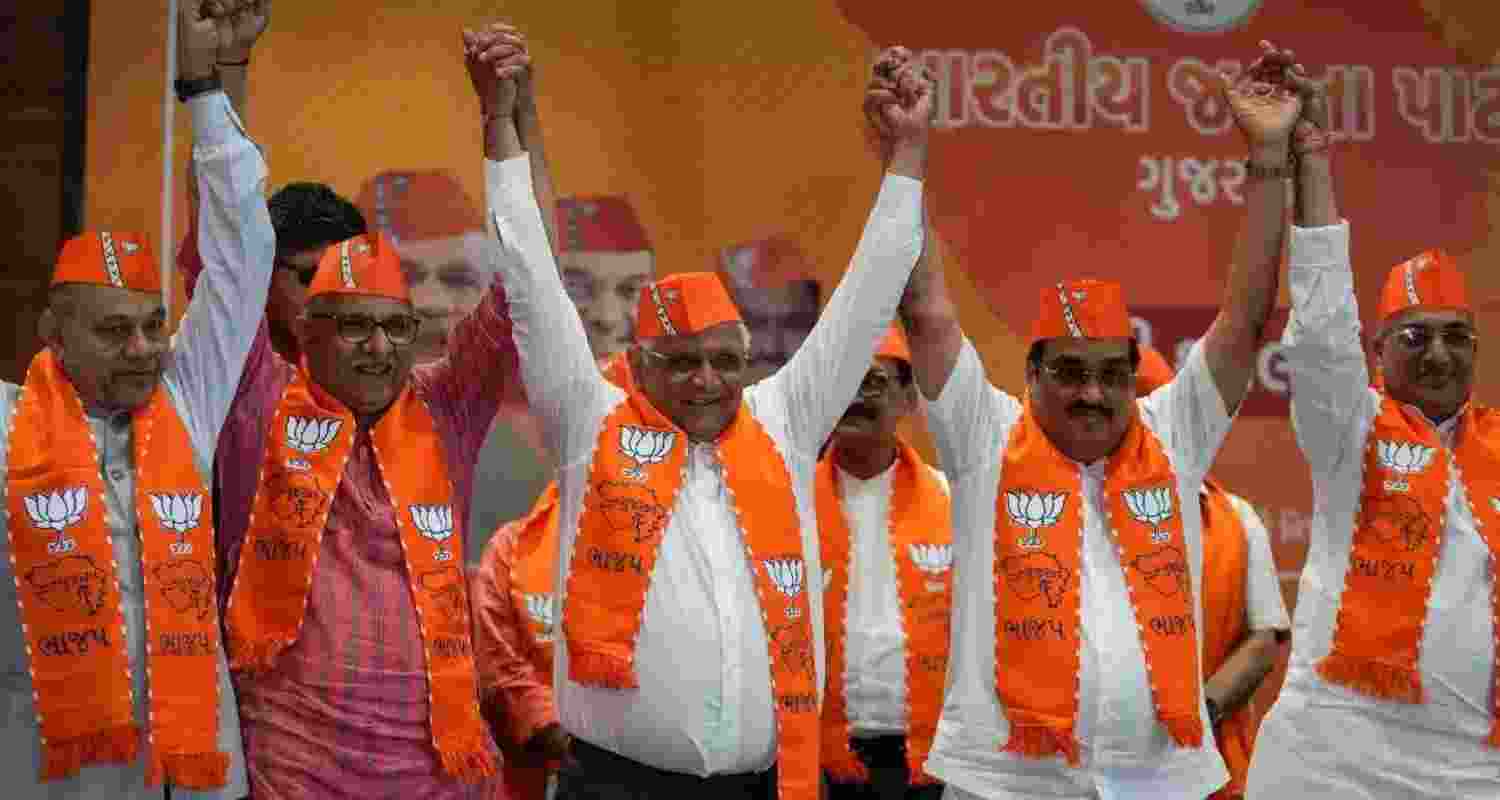 Gujarat BJP all set to go for Polls as Names of all 26 candidates are announced who will be fighting elections. Image X.