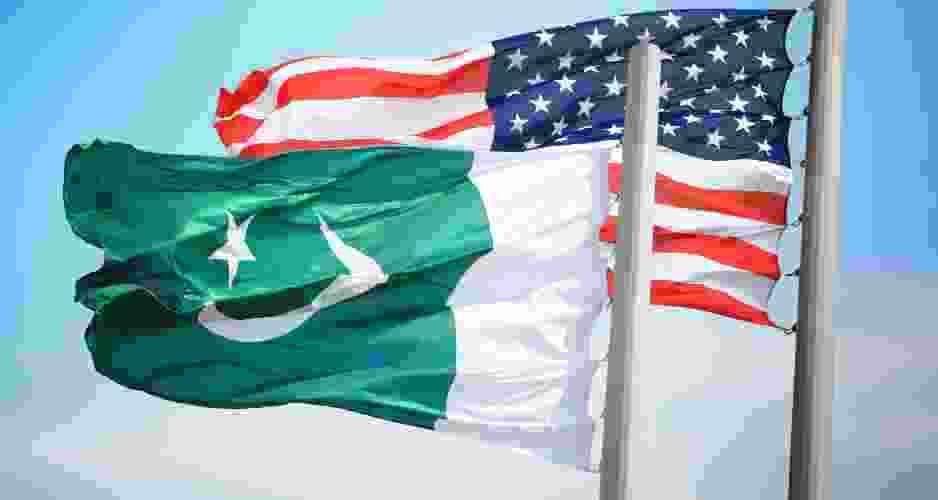 Pakistan and USA Flag