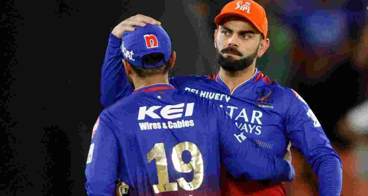 Virat Kohli with Dinesh Karthik. 