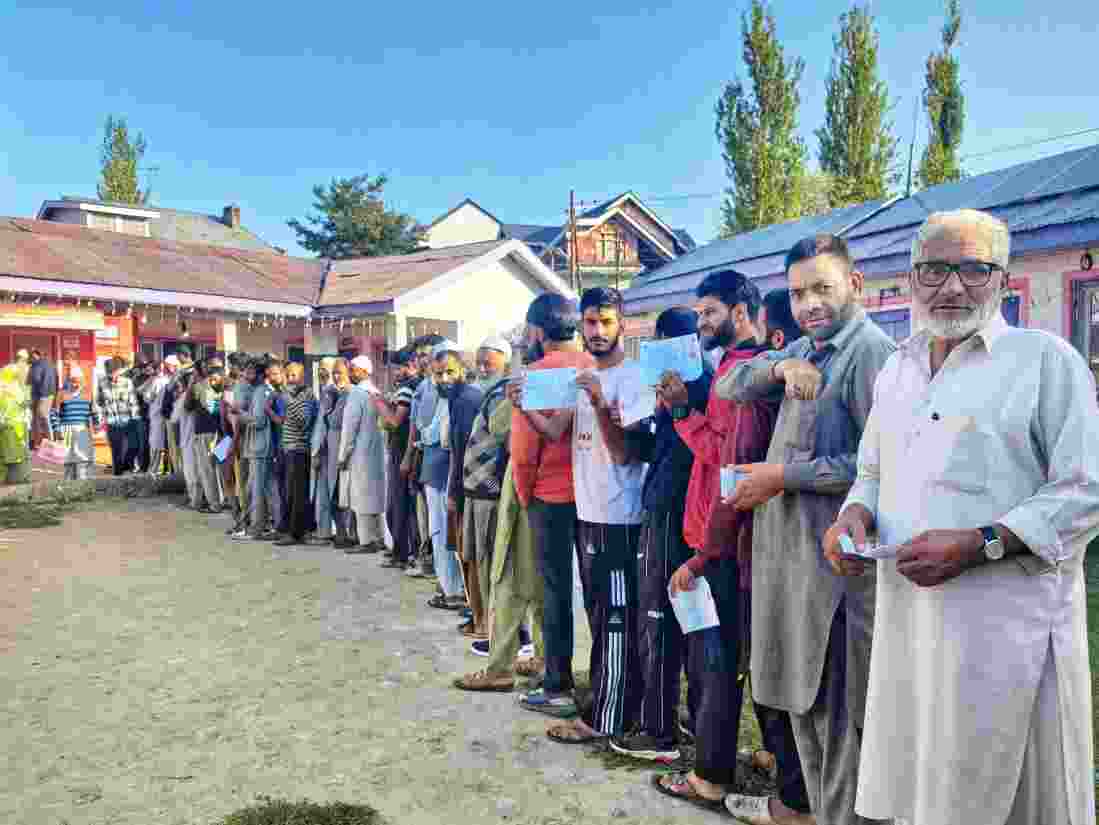 The highest turnout was reported at Inderwal at 40.36 per cent, followed by Doda West at 35.08 per cent and Ramban at 32.85 per cent.