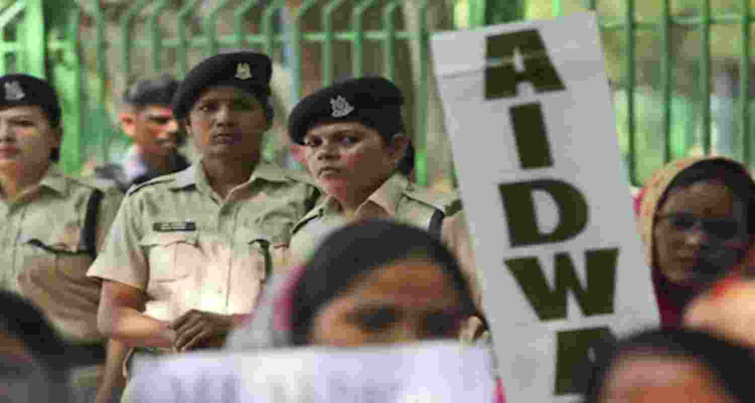 Women police officials.