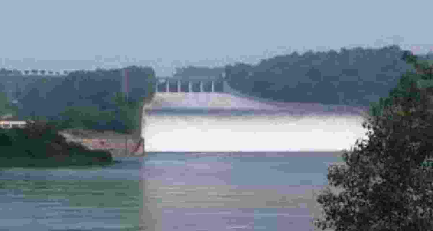 The water inflow at Pong Dam was 64,964 cusecs, far more than the 49,899 cusecs released on Monday morning. 