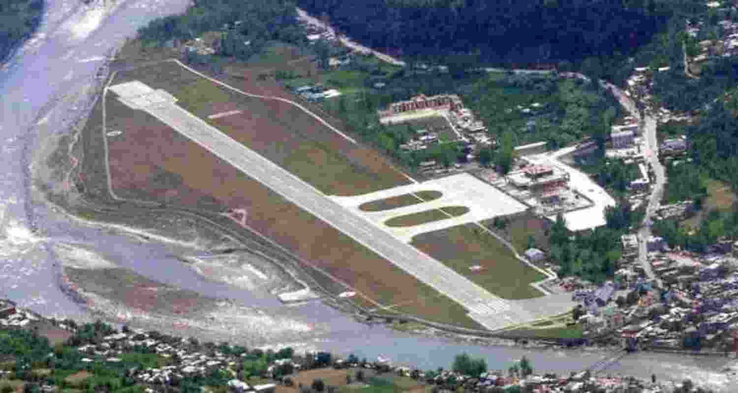 Bhuntar airport in the Kullu district of Himachal Pradesh