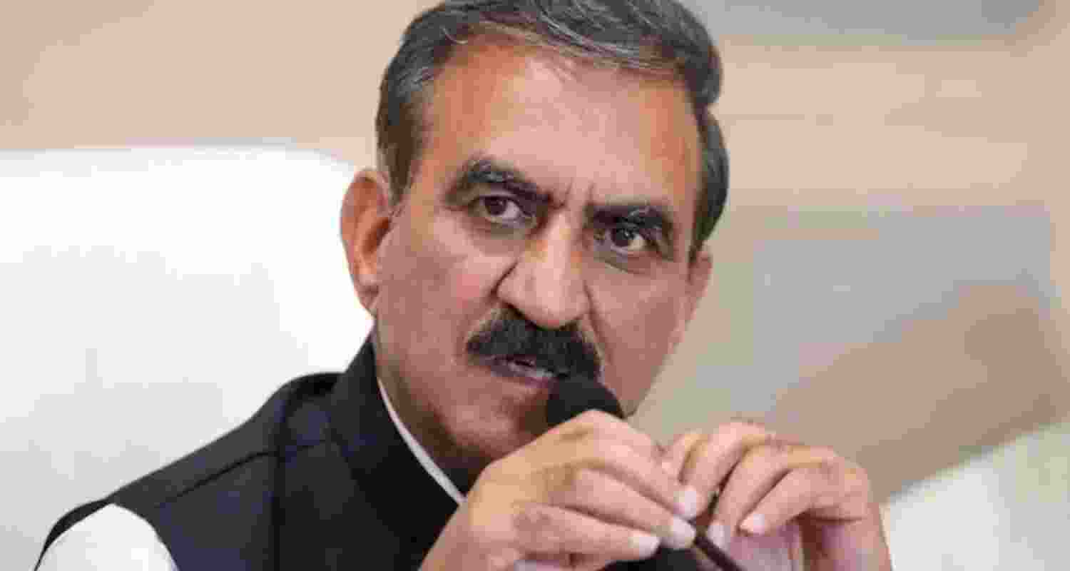 Chief Minister Sukhvinder Singh Sukhu. 