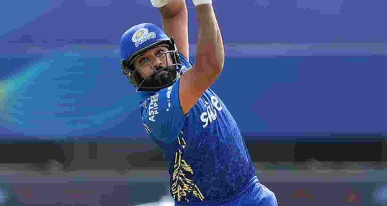 Mumbai Indians former captain Rohit Sharma during a match in the Indian Premier League
