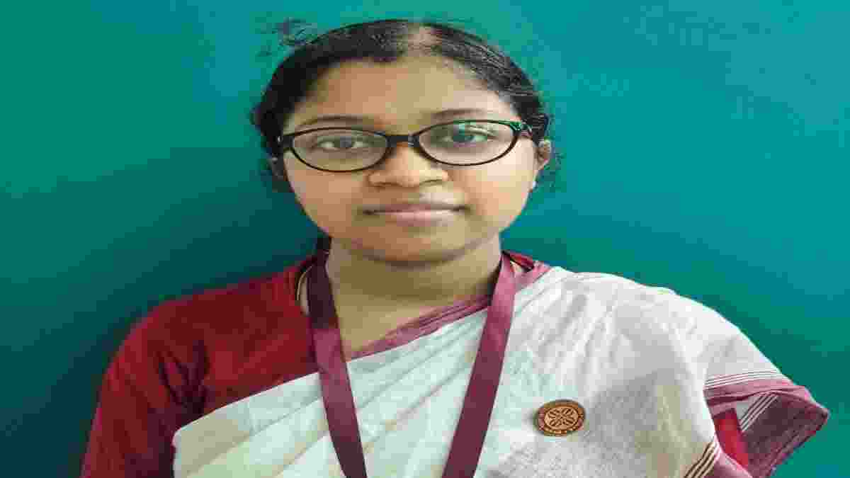 A student of Ramakrishna Sarada Mission Sister Nivedita Girls’ School, Adrija Gana.