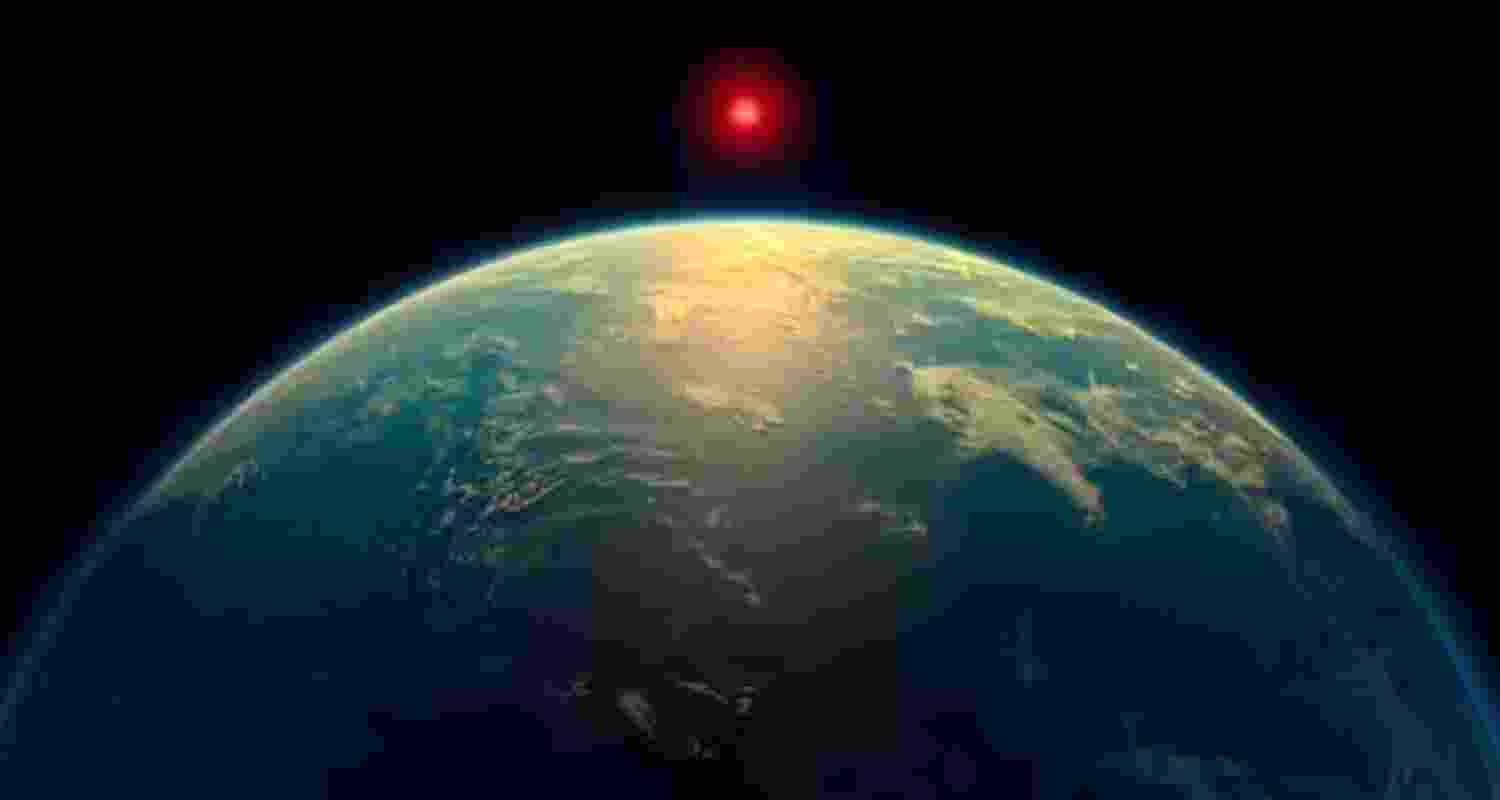 Artist’s impression of the exoplanet K2-18b.
