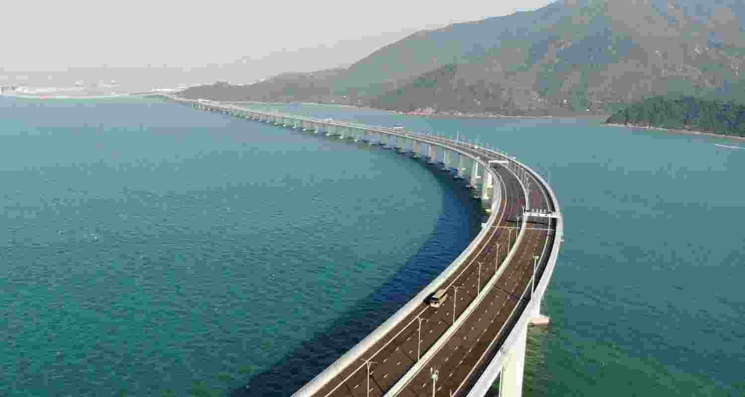 A representative image of the Dhubri-Phulbari bridge connecting Assam with Meghalaya.