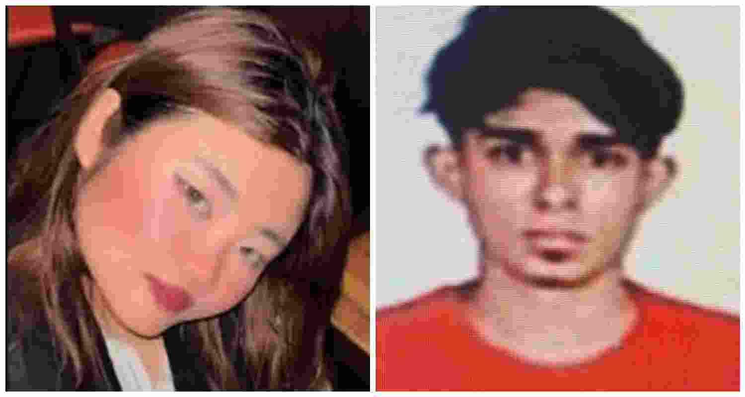File photo of Maya Gogoi Deka (L), her absconding companion, Aarav Hanoy (R).