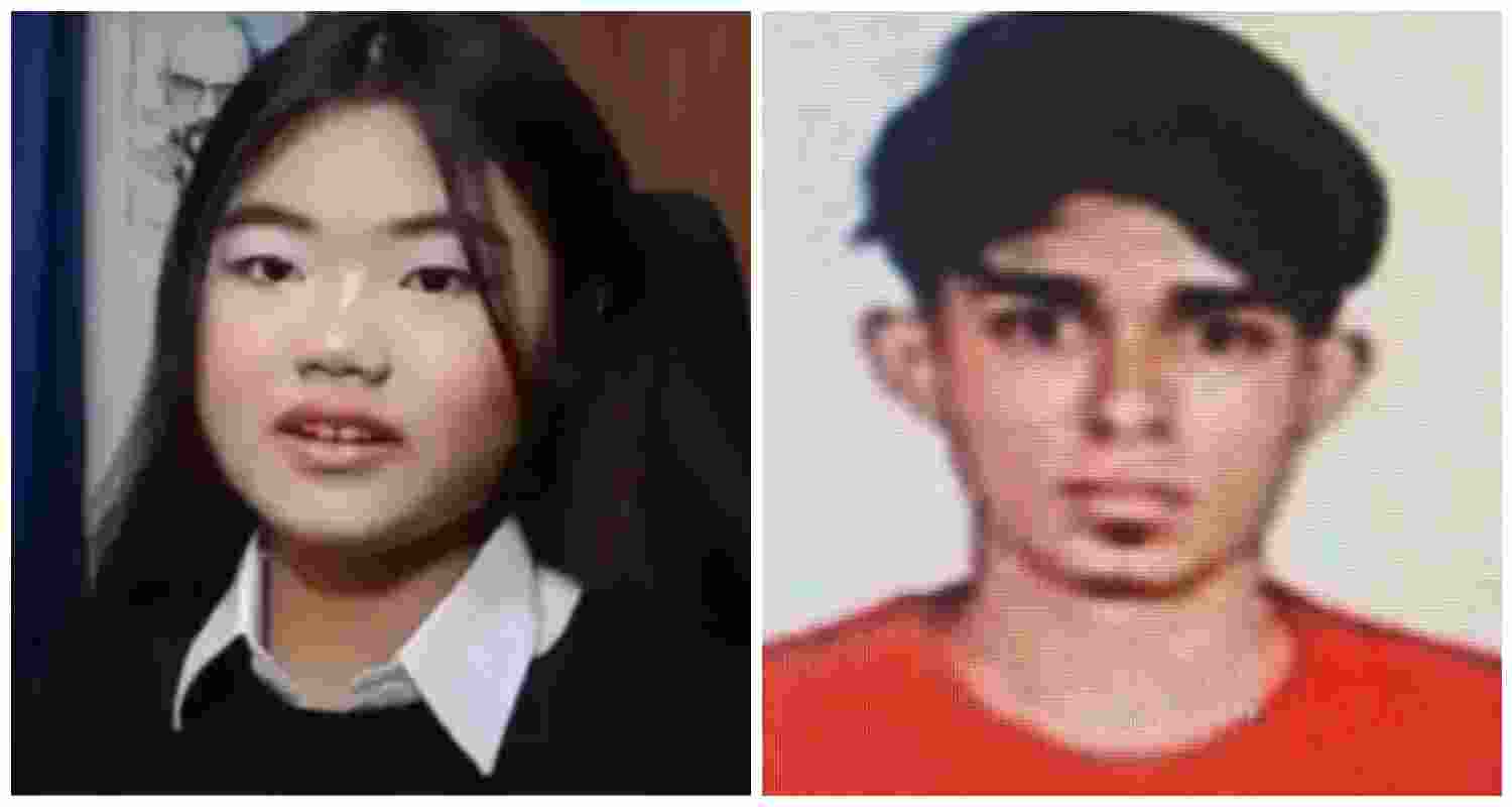Police have arrested 21-year-old Aarav Hanoy (R) for murdering Assamese woman Maya Gogoi (L) in Bengaluru.