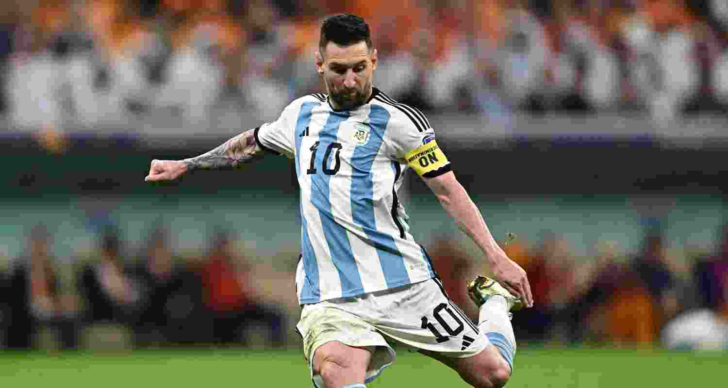 Football superstar Lionel Messi.