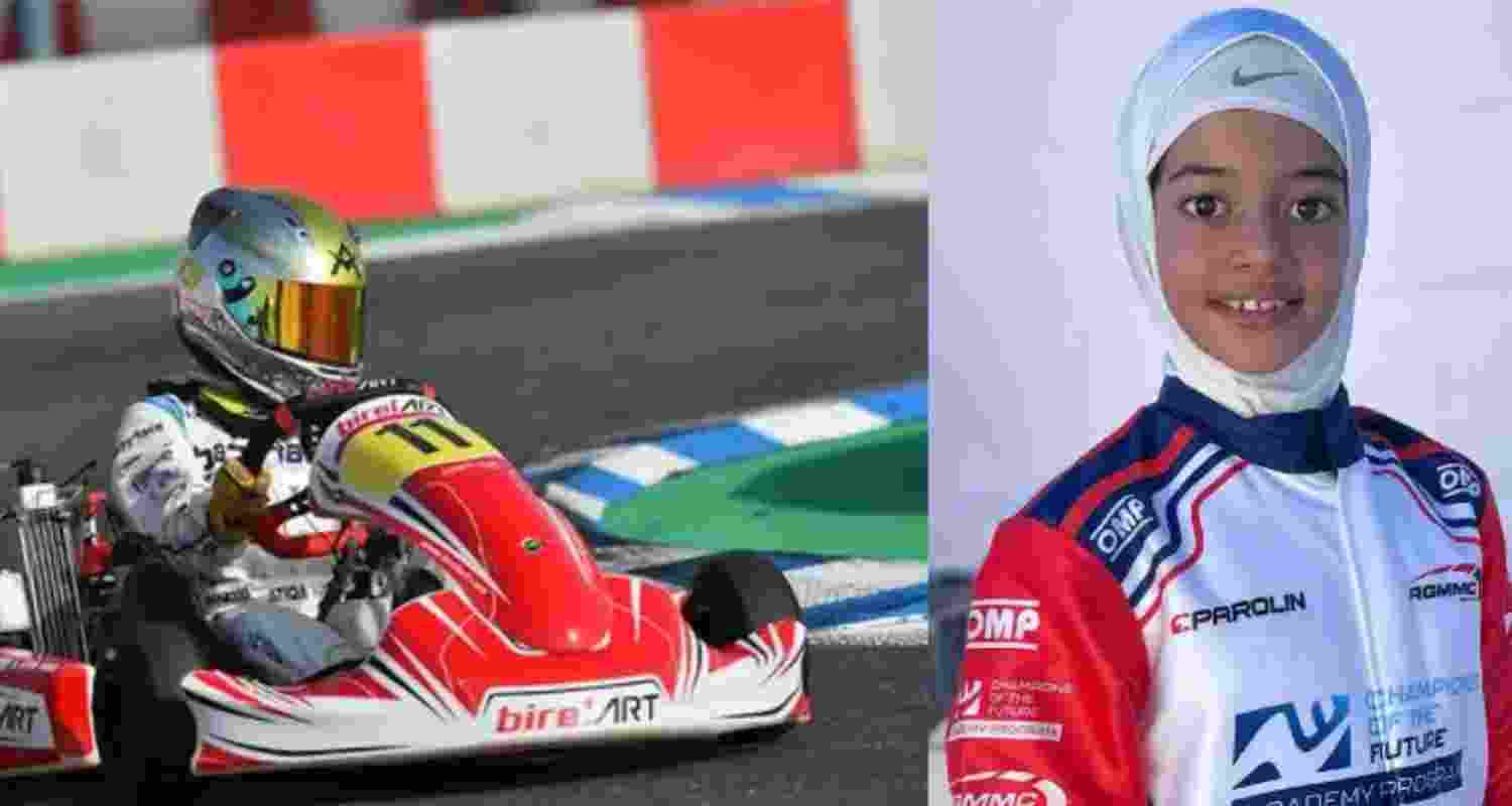 Embracing the mighty challenge after moving from mini (age 8-11) to junior category (12-14) in 2026, Atiqa Mir showed remarkable speed driving in the OKNJ class for the first time.