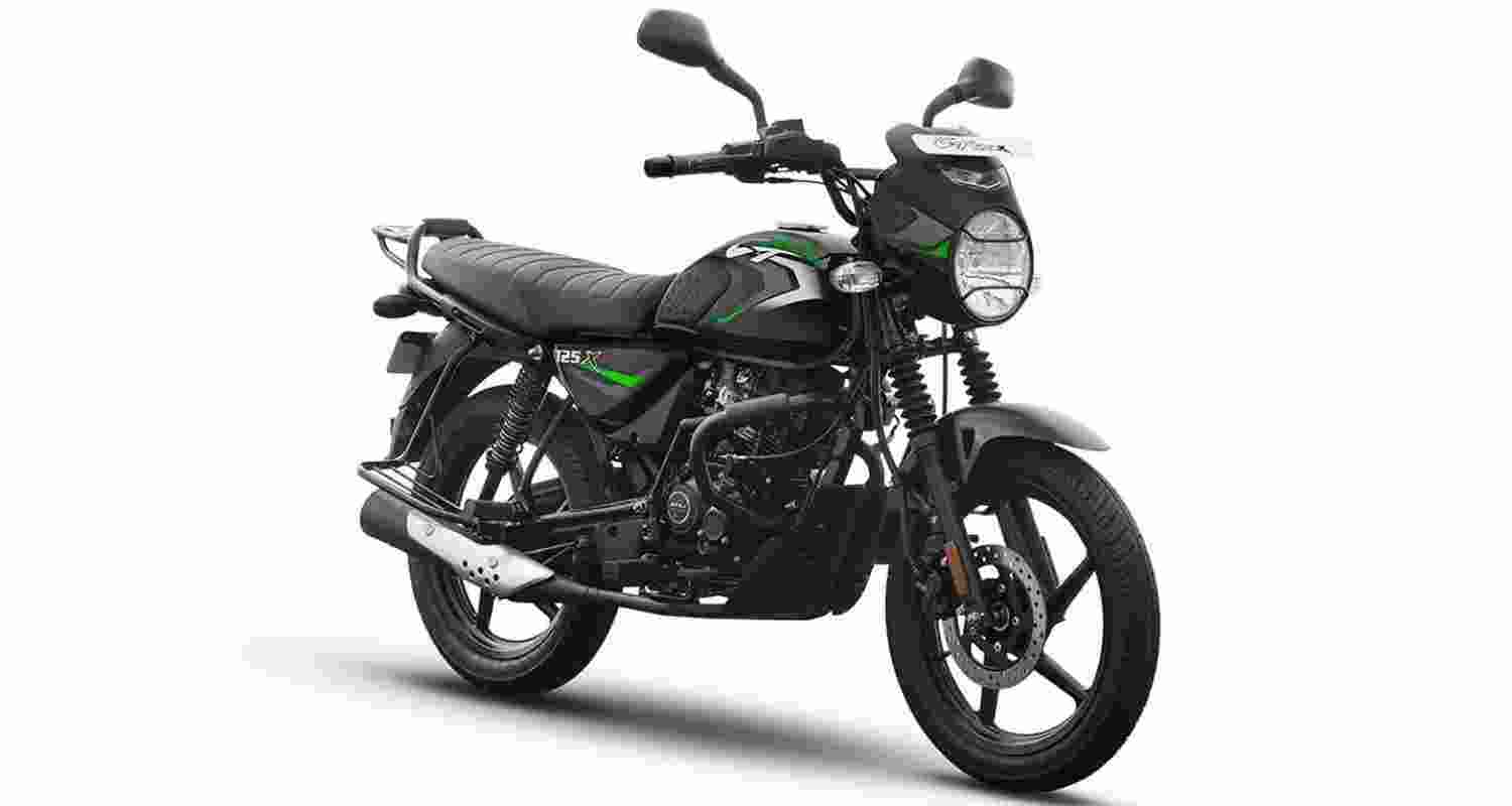 A Bajaj CNG motorcycle.