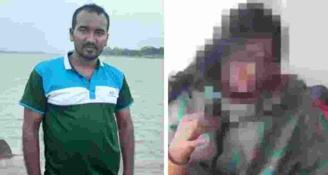 The Hindu man Rana Pratap Bairagi (left) was murdered, while the woman (right) was gang-raped in a brutal attack.